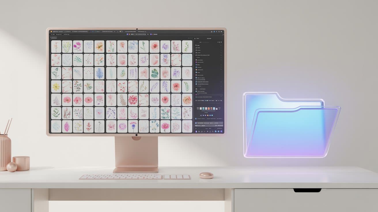 Creating preview grids for digital art packs